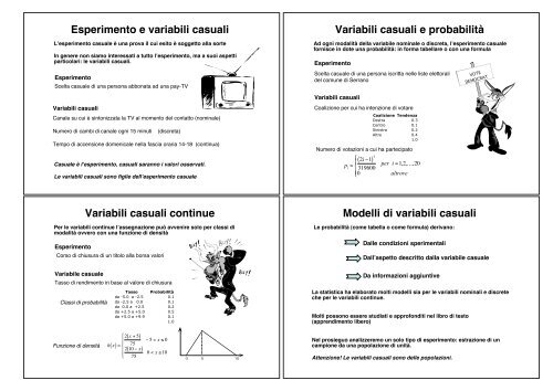 Inferenza e test statistici - Dipartimento di Economia e Statistica