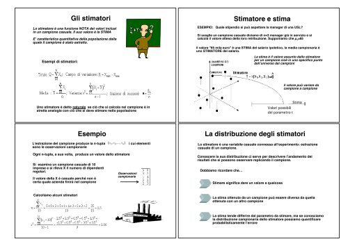 Inferenza e test statistici - Dipartimento di Economia e Statistica