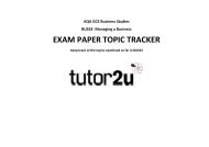 Download the tutor2u AQA BUSS3 Topic Tracker