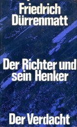 Der Richter und sein Henker - Der Verdacht