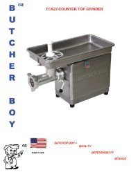 Butcher Boy TCA 22 Table Top Meat Grinder - MPBS Industries