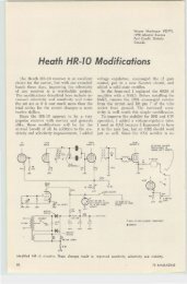 Heath HR-10 Modifications - Nostalgic Kits Central