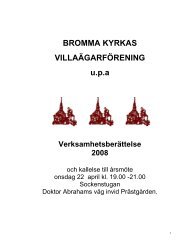 VerksamhetsberÃ¤ttelsen 2008 inkl dagordning fÃ¶r ... - VillaÃ¤garna