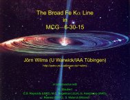 The Broad Fe KÎ± Line in MCGâ6-30-15 - IAAT