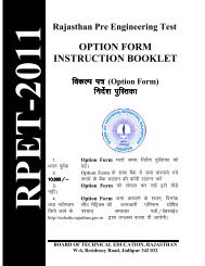 RPET Option Form guidelines - Board of Technical Education ...