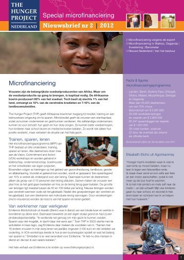 Nieuwsbrief nr 2 2012 - The Hunger Project