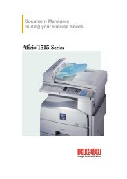 Download Official Ricoh Aficio 1515 Brochure - Total Office Solutions