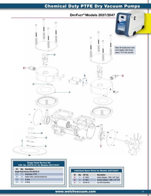 Aftermarket Catalog - Welch Vacuum