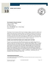 2013 Shore Leave Report - The Seamen's Church Institute