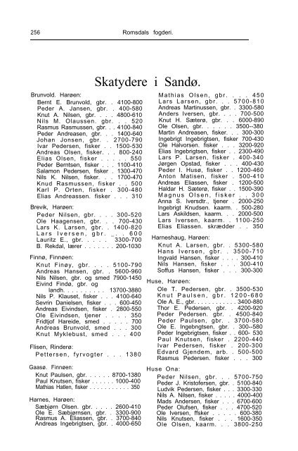 Adressebok 1907 - Romsdal Sogelag