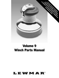 Volume 9 Winch Parts Manual - Fuji Yachts Website