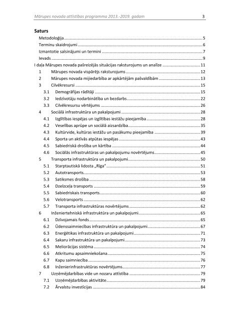 MÄrupes novada attÄ«stÄ«bas programma 2013.-2019.gadam