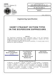 LHC Engineering Specification