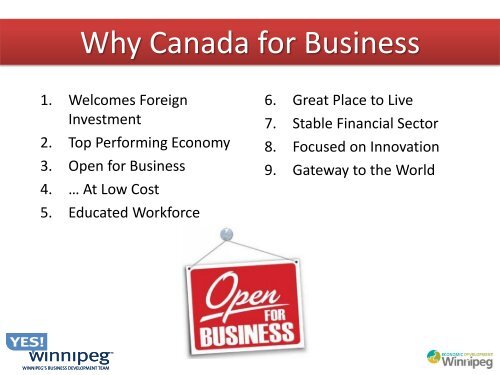 Why Canada Presentation - Yes!