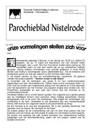 03 feb - Pastorale eenheid Nistelrode - Vorstenbosch