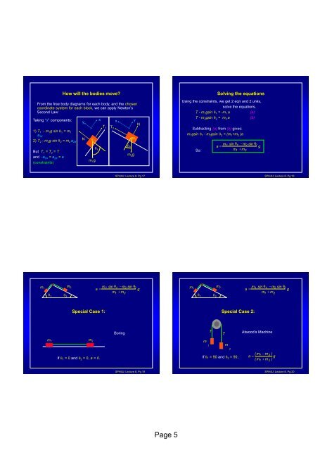 SPH4U: Lecture 8 Notes - The Burns Home Page