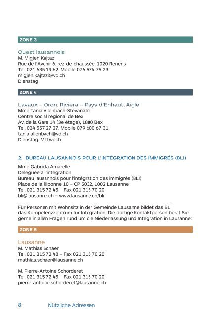 Brochure Bienvenue 5e ed ALL - L'Etat de Vaud