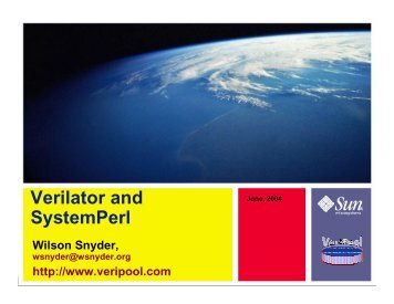 Verilator and SystemPerl - Veripool