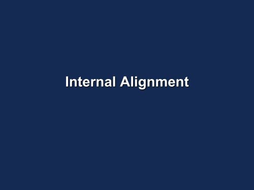 Internal Alignment Image Internal Alignment
