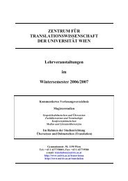 zentrum für translationswissenschaft - Forschungsnewsletter ...