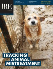 tracking animal mistreatment - Philip Merrill College of Journalism