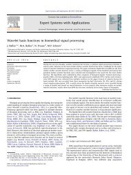 Wavelet basis functions in biomedical signal processing - SPAN LAB