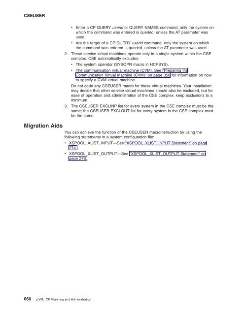 z/VM: CP Planning and Administration - z/VM - IBM