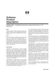 Software Product Description - OpenVMS Systems