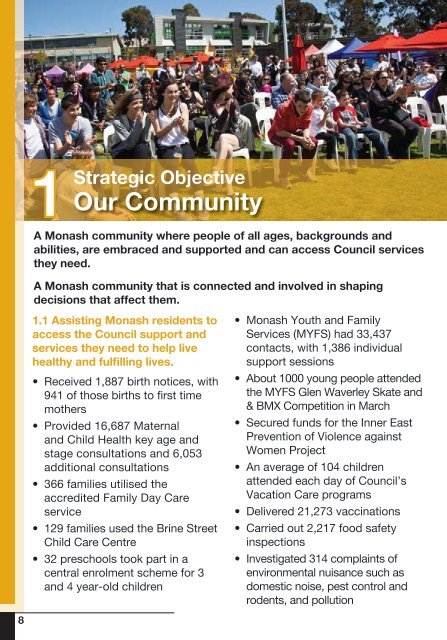 Annual Report Summary 2011 - 2012 - City of Monash