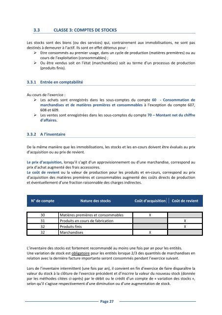 Le Plan Comptable uniforme ComptabilitÃ© gÃ©nÃ©rale Vademecum