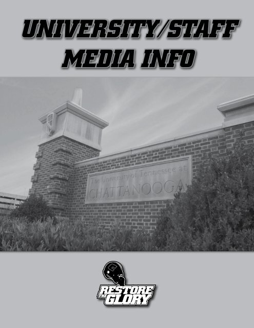 University/staFF Media inFo - UTC Athletics