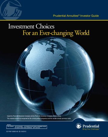 Investment Choices For an Ever-changing World - Prudential