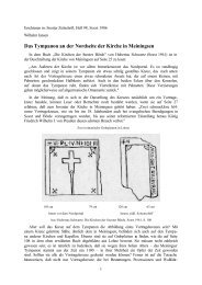 Das Tympanon an der Nordseite der Kirche in Meiningsen