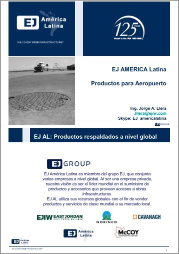 EJ AMERICA Latina Productos para Aeropuerto EJ AL ... - alacpa