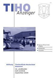 Anzeiger - Tierärztliche Hochschule Hannover