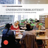 Universitetsbiblioteket presenterer seg i bilder og tekst