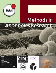 Methods in Anopheles Research - MR4