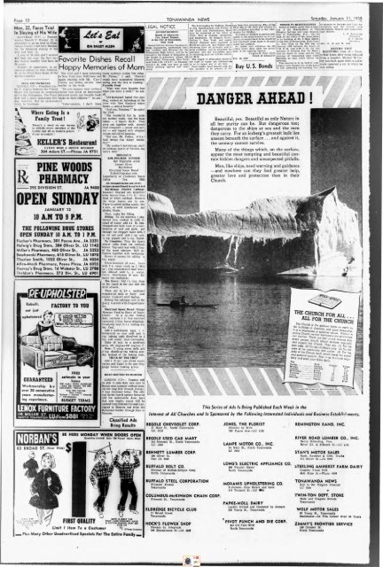 North Tonawanda NY Evening News 1958 ... - Old Fulton History