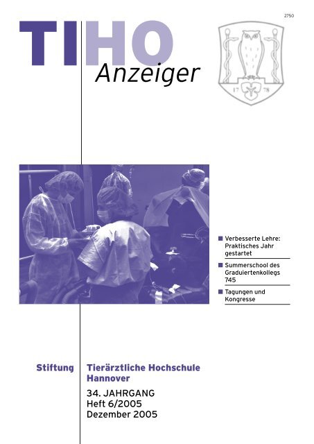 TIHO Anzeiger - Tierärztliche Hochschule Hannover