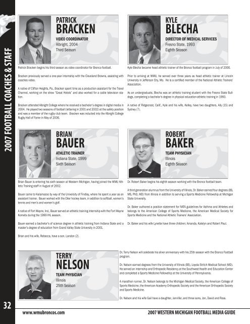 Coaches (pp. 1-32) - Western Michigan University Athletics ...