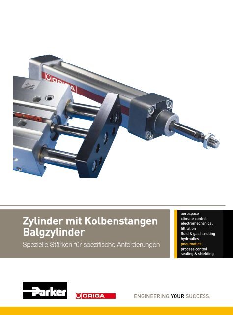 Hydraulikzylinder 40/20 - 50 bis 1000 mm Hub mit verlängerter Kolbens