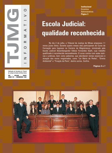 Escola Judicial: qualidade reconhecida - Tribunal de JustiÃ§a de ...