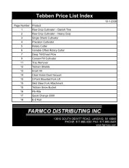 2008 10-01 tebben price list pdf995 - Farmco Distributing Inc