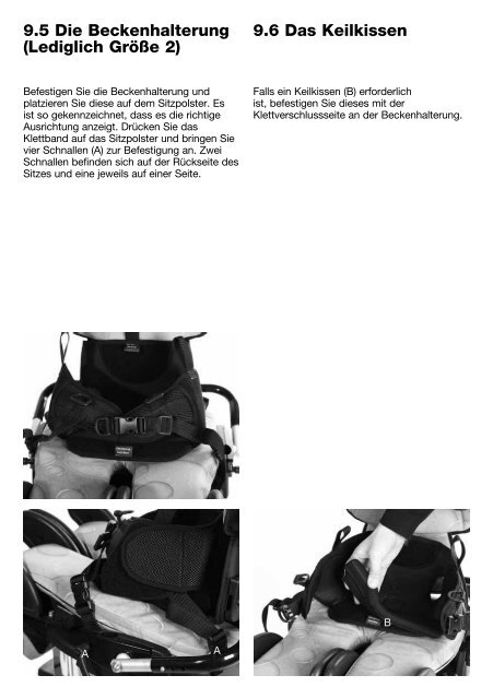 Mygo Seating System User Instructions Mygo Seating System ...