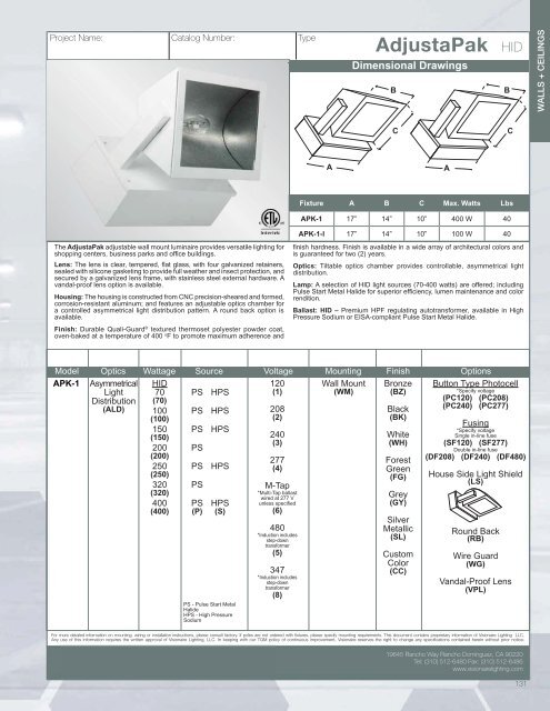 Download - Visionaire Lighting, LLC