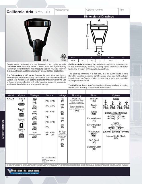 Download - Visionaire Lighting, LLC