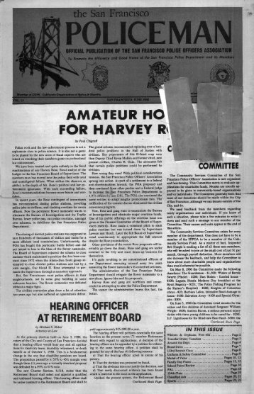 June 1980 - San Francisco Police Officers Association