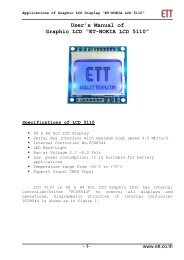 User's Manual of Graphic LCD âET-NOKIA LCD 5110â - SK Pang