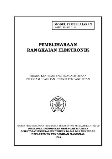 Cover Pemeliharaan Rangkaian Elektronik - e-Learning Sekolah ...