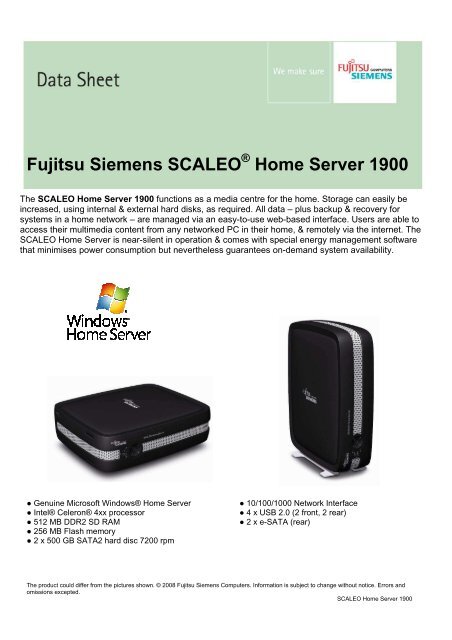 fujitsu scaleo home server